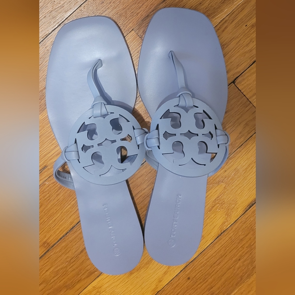 Tory Burch Miller Square Toe Sandal Cloud Blue